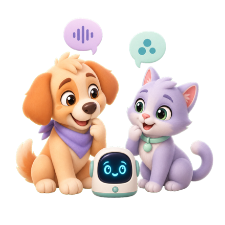 Pet translator illustration